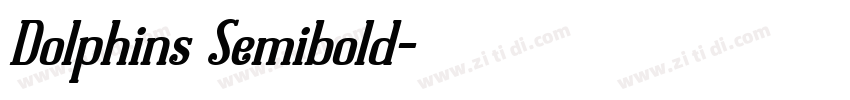 Dolphins Semibold字体转换